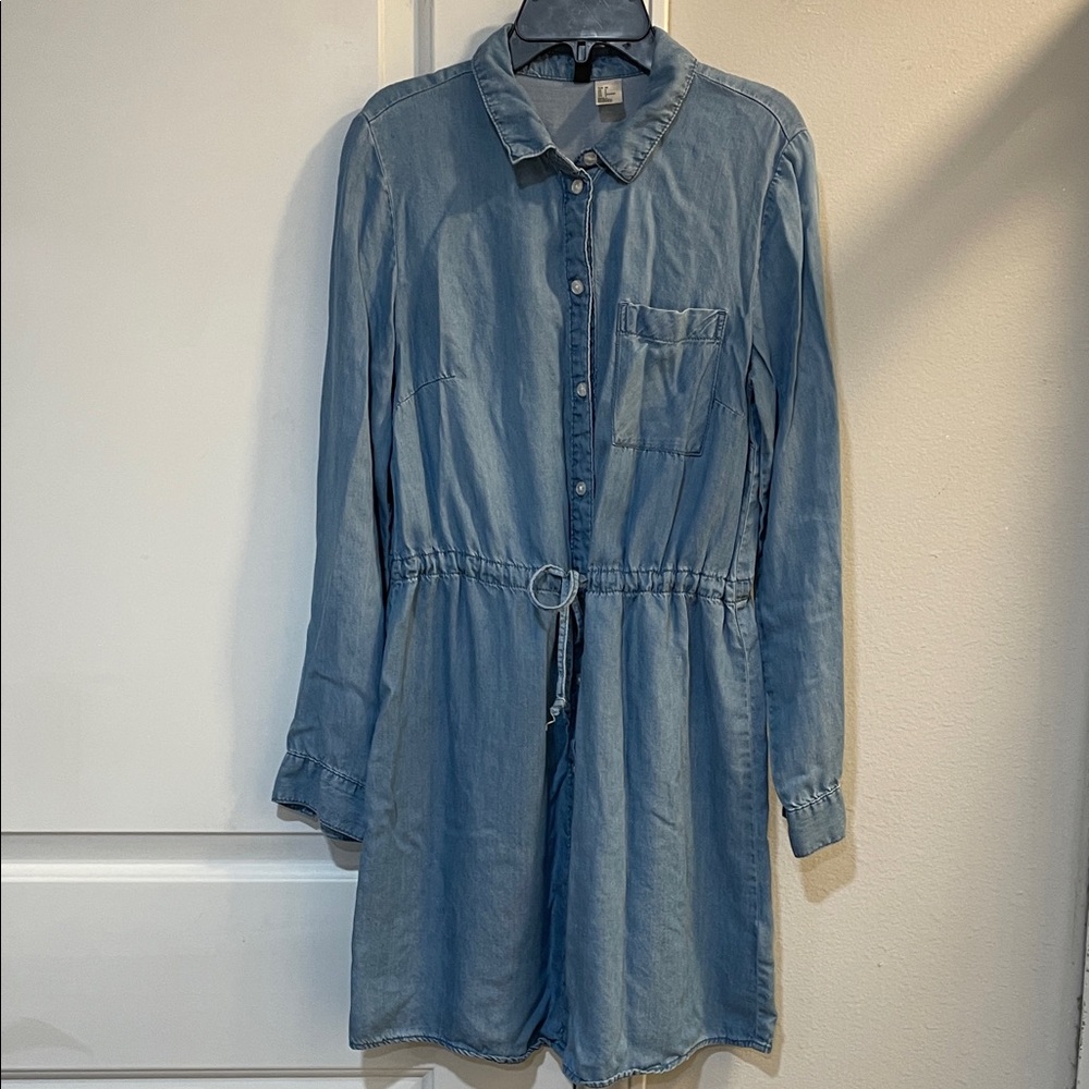 Denim Blue Shirt Dress